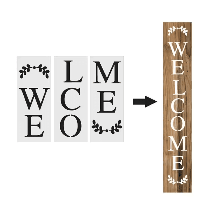 Home Wedding Welcome Sign Frame Rustic Painted